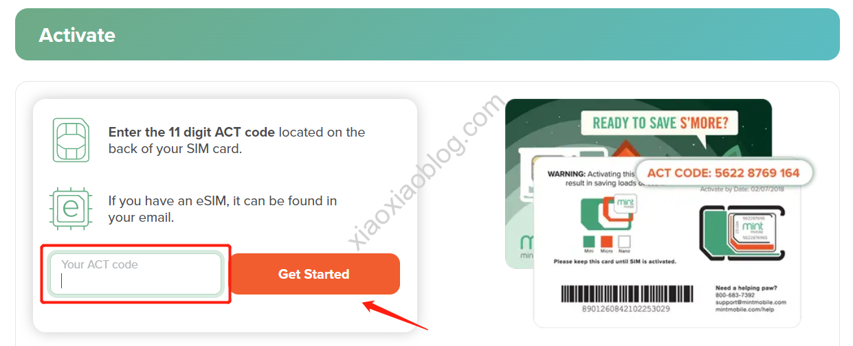 Mint Mobile手机卡sim激活教程