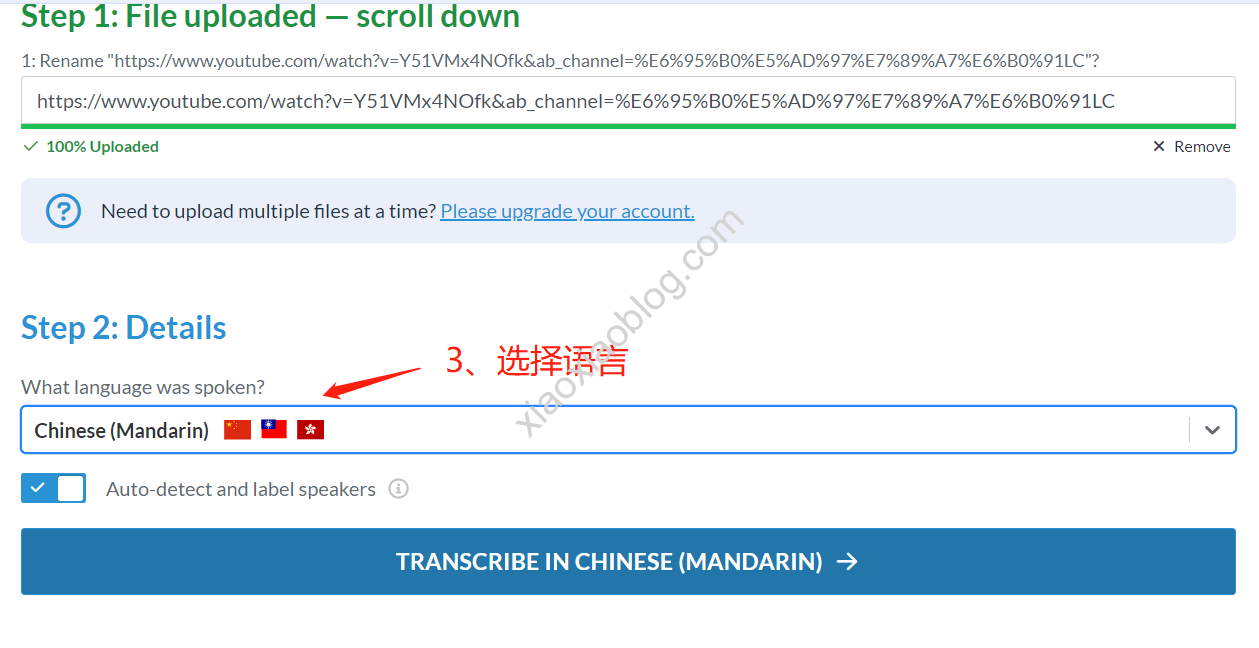 如何把YouTube的音频直接转为文本 | 网站分享及使用教程